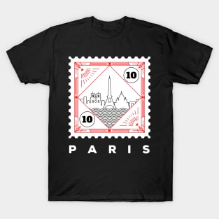 Paris Stamp Design T-Shirt